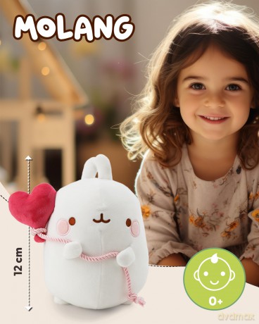 NICI Przytulanka MOLANG z balonem w kształcie serca 12 cm