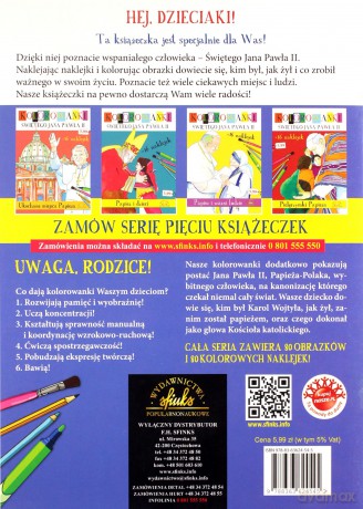 Kolorowanki Św. Jana Pawła II - Życie K. Wojtyły [KSIĄŻKA]