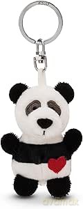 NICI wieszak/brelok na klucze panda z serduszkiem 5 cm