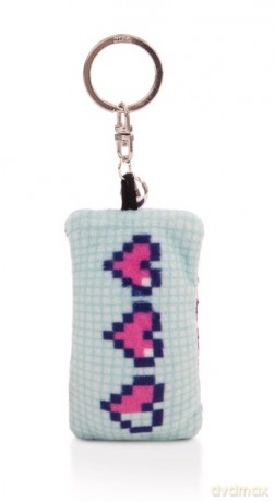 NICI wieszak/brelok na klucze mini podusia "NEXT LEVEL" 8cm z dwoneczkiem
