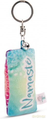 NICI wieszak/brelok na klucze mini podusia "NAMASTE" 8cm z dwoneczkiem