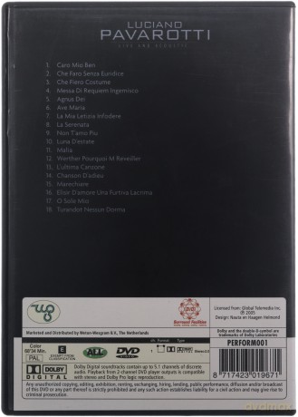 Luciano Pavarotti Live and Acoustic [DVD]