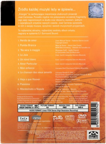 Jose Carreras: Energia [DVD]