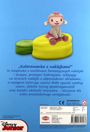 Kolorowanki z najklejkami Klinika dla pluszaków [KSIĄŻKA]