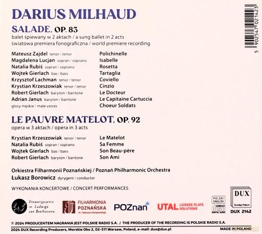 Darius Milhaud: Poznań [CD]