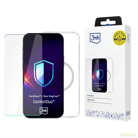 Apple iPhone 15 - 3mk ComfortDuo Clear MagCase