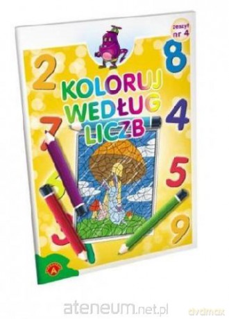 Koloruj według liczb 4 [KSIĄŻKA]