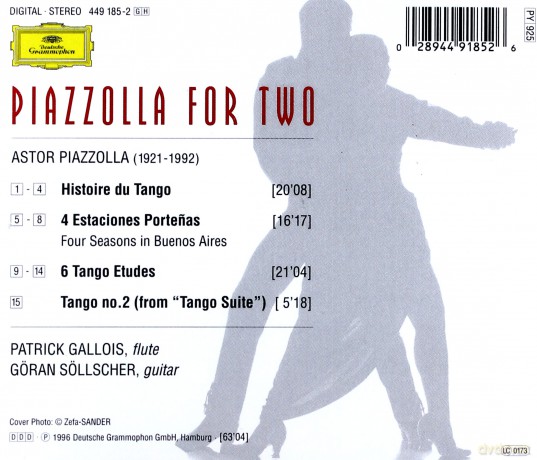 Sollscher&Gallois: Piazolla For Two [CD]