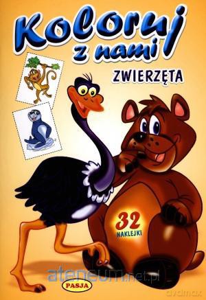 Koloruj z nami. Zwierzęta PASJA [KSIĄŻKA]