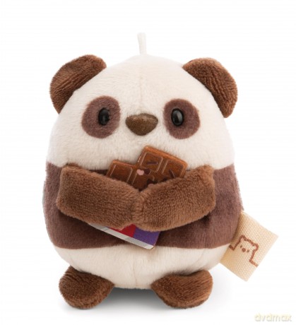NICI mymochi przytulanka Panda Kono z kostiumem popcornu i czekoladką 8cm z zawieszką