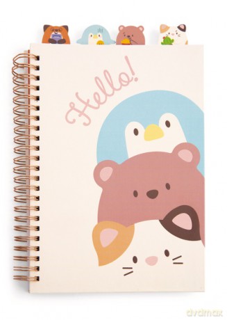 NICI Kołonotes mymochi 15x21 cm 80 kartek 80g