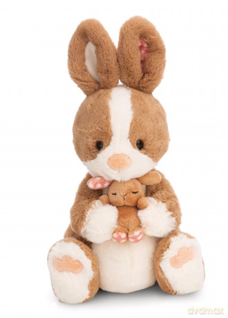 NICI przytulanka królik Hopsala z dzieckiem 35 cm