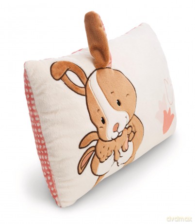 NICI Poduszka prostokątna królik z dzieckiem Hopsala 43x25 cm