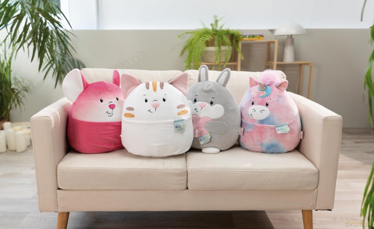 NICI Poduszka Chill-NICI królik z serduszkiem 20cm