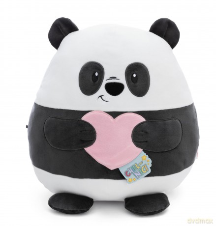 NICI Poduszka Chill-NICI panda z serduszkiem 20cm