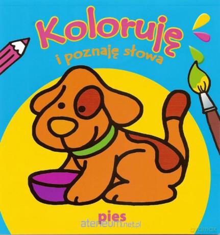Koloruje i poznaję słowa - Pies [KSIĄŻKA]