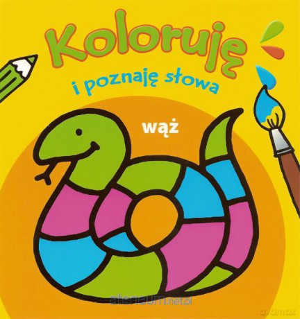 Koloruje i poznaję słowa - Wąż [KSIĄŻKA]