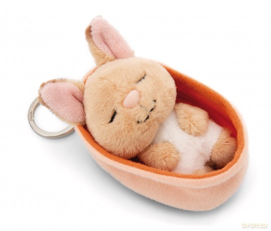 NICI wieszak/brelok na klucze śpiące zwierzątka królik 8cm