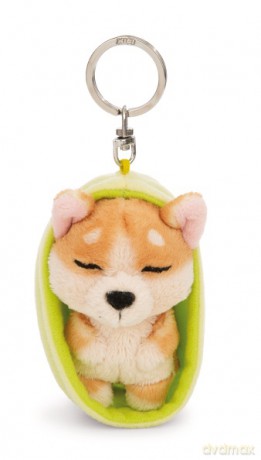 NICI wieszak/brelok na klucze śpiące zwierzątka pies corgi 8cm