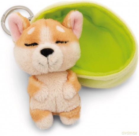 NICI wieszak/brelok na klucze śpiące zwierzątka pies corgi 8cm
