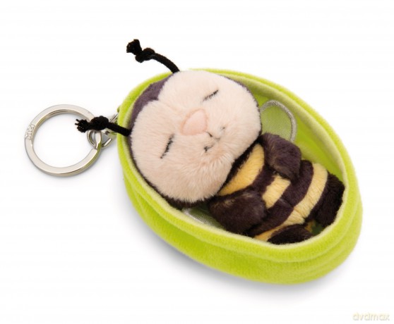 NICI wieszak/brelok na klucze śpiące zwierzątka pszczółka 8cm