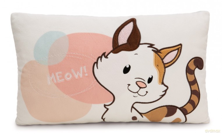 NICI Poduszka prostokątna kotek calico (trikolor) 43x25 cm