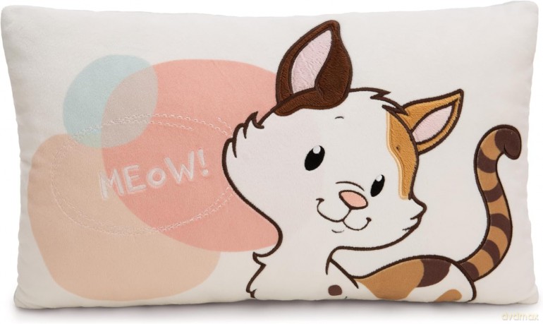 NICI Poduszka prostokątna kotek calico (trikolor) 43x25 cm