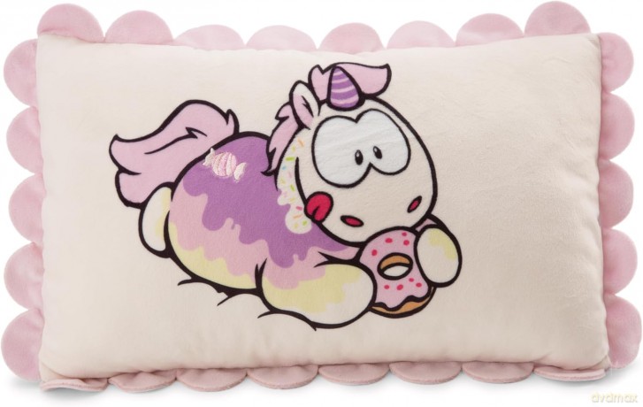 NICI Poduszka jednorożec Sweety Rainbow prostokątna 43x25 cm