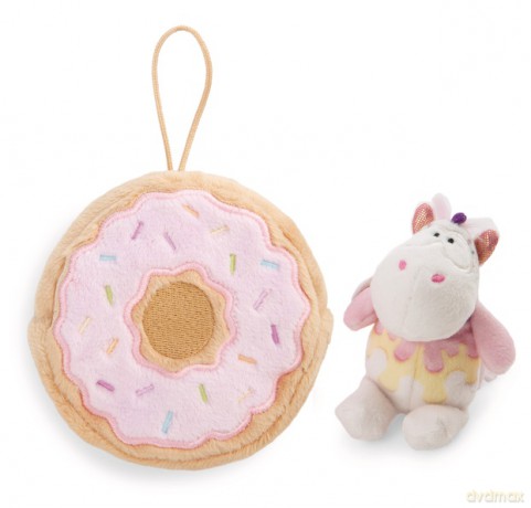 NICI Przytulanka jednorożec Sweety Rainbow 10 cm w donacie z zawieszką