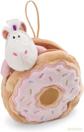 NICI Przytulanka jednorożec Sweety Rainbow 10 cm w donacie z zawieszką