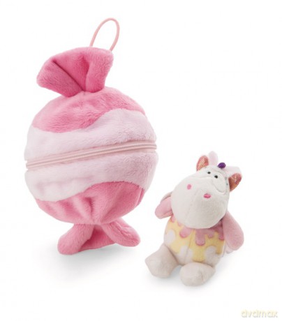 NICI Przytulanka jednorożec Sweety Rainbow 10 cm w cukierku z zawieszką