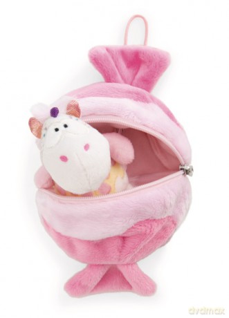 NICI Przytulanka jednorożec Sweety Rainbow 10 cm w cukierku z zawieszką