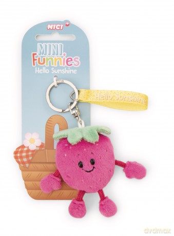 NICI Brelok strawberry Hello Sunshine 7 cm on header card