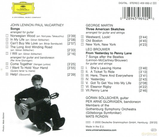 Sollscher: From Yestarday To Penny Lane [CD]