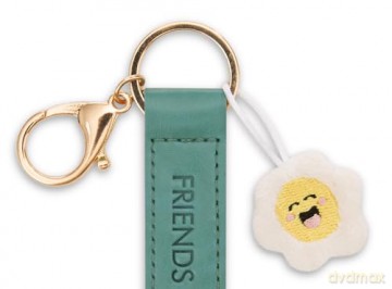 NICI wieszak/brelok na klucze zielony band z kwiatkiem Friends Forever 10 cm
