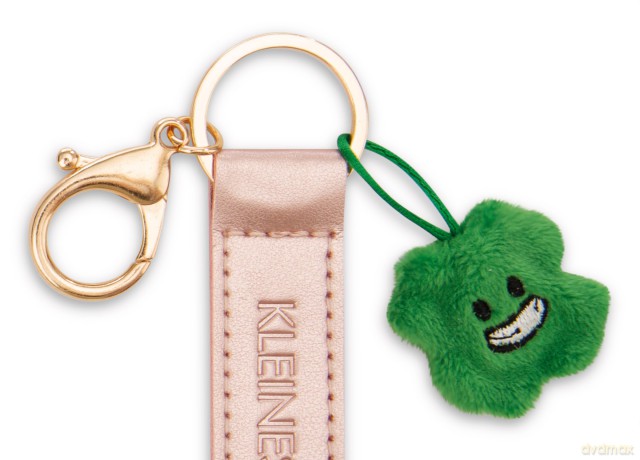 NICI wieszak/brelok na klucze różowy band z koniczynką Kleines Glück 10 cm