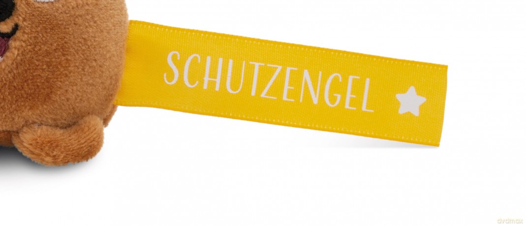 NICI wieszak/brelok na klucze miś z żółtą wstążką Schutzengel! 5 cm