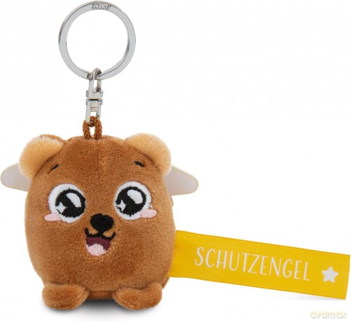 NICI wieszak/brelok na klucze miś z żółtą wstążką Schutzengel! 5 cm