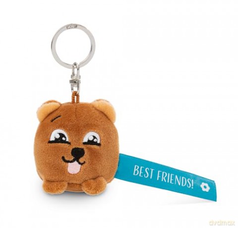 NICI wieszak/brelok na klucze miś z niebieską wstążką Best Friends! 5 cm