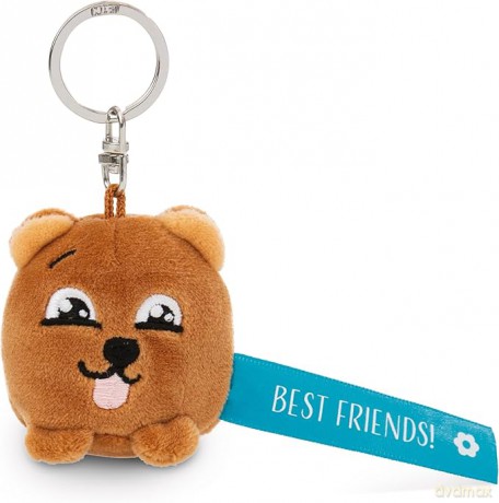 NICI wieszak/brelok na klucze miś z niebieską wstążką Best Friends! 5 cm