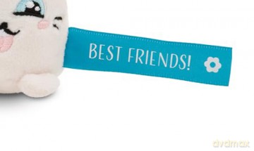 NICI wieszak/brelok na klucze królik z niebieską wstążką Best Friends! 5 cm