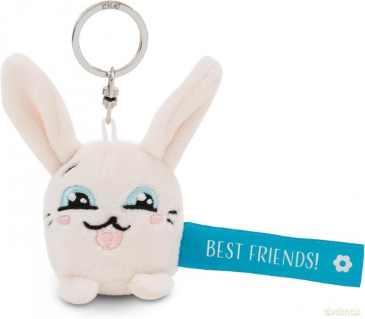 NICI wieszak/brelok na klucze królik z niebieską wstążką Best Friends! 5 cm