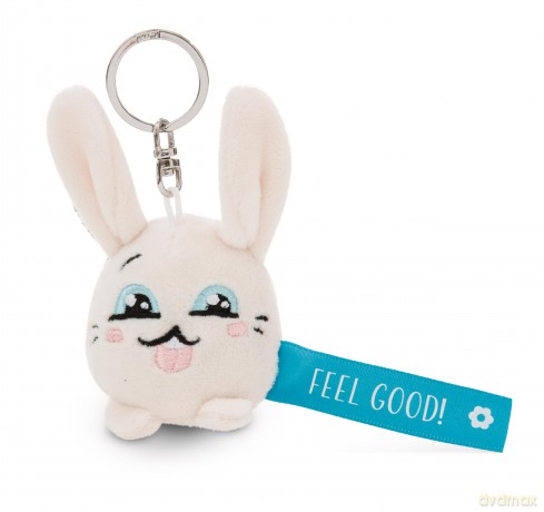 NICI wieszak/brelok na klucze królik z niebieską wstążką Feel Good! 5 cm