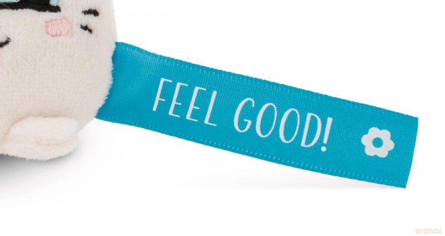 NICI wieszak/brelok na klucze królik z niebieską wstążką Feel Good! 5 cm