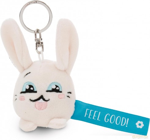 NICI wieszak/brelok na klucze królik z niebieską wstążką Feel Good! 5 cm