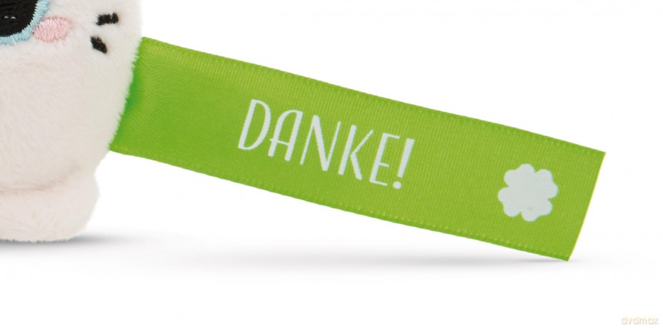 NICI wieszak/brelok na klucze królik z zieloną wstążką Danke! 5 cm