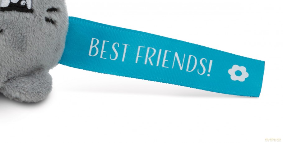 NICI wieszak/brelok na klucze kotek z niebieską wstążką Best Friends! 5 cm