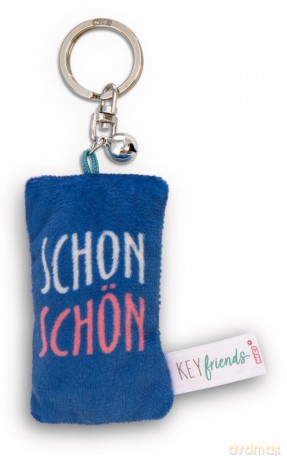 NICI wieszak/brelok na klucze mini podusia "Schon schön" 8cm z dwoneczkiem