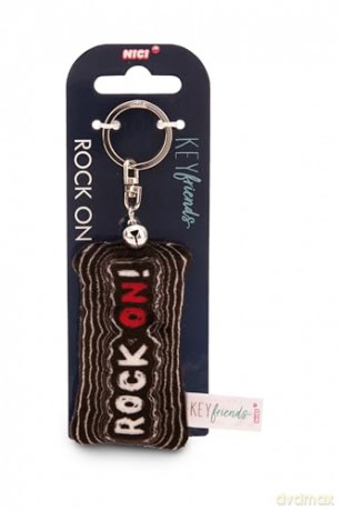 NICI wieszak/brelok na klucze mini podusia "Rock on!" 8cm z dwoneczkiem