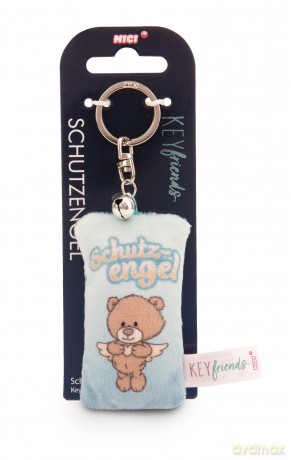 NICI wieszak/brelok na klucze mini podusia "Schutzengel" 8cm z dwoneczkiem